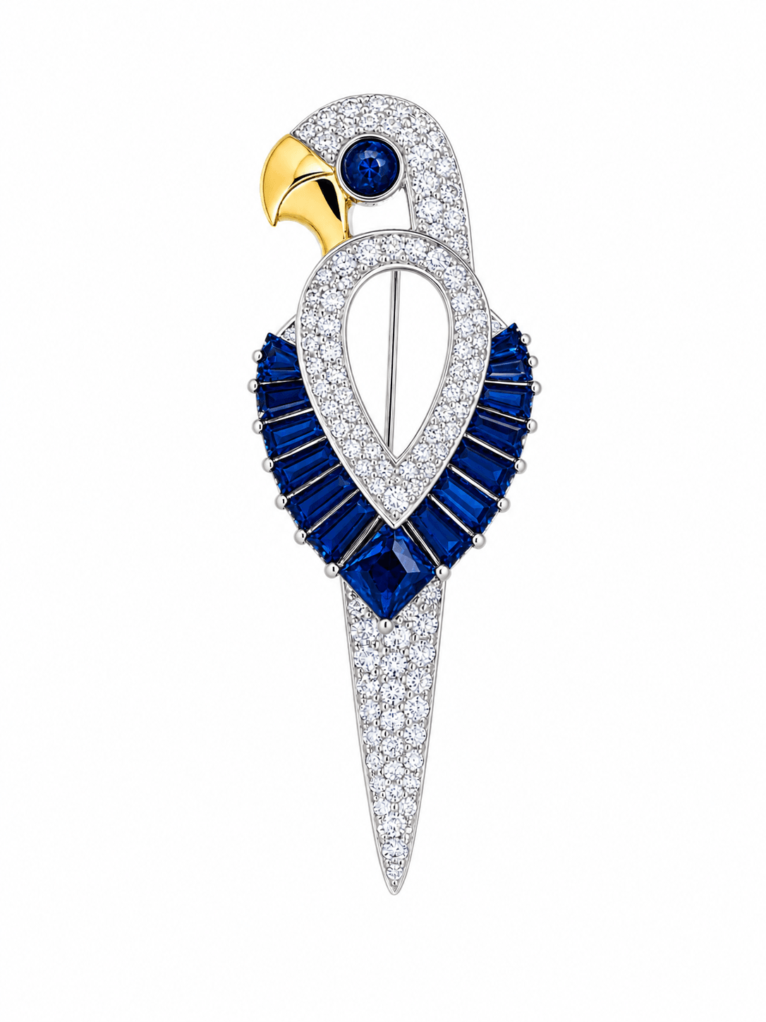 PARROT WITH BLUE STONE